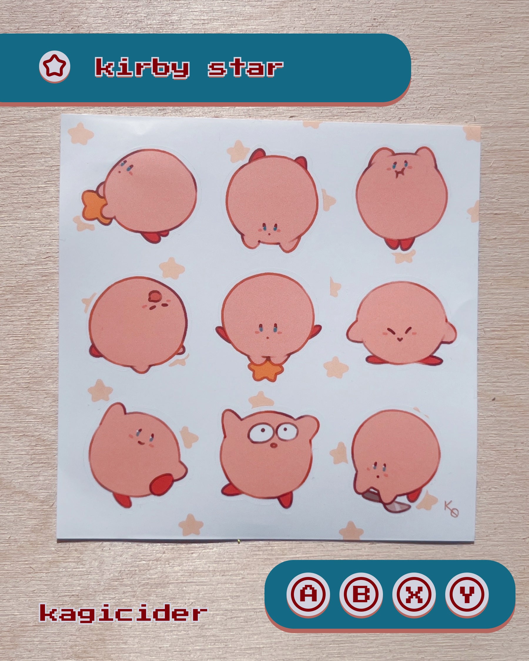 Kirby Sticker Sheet