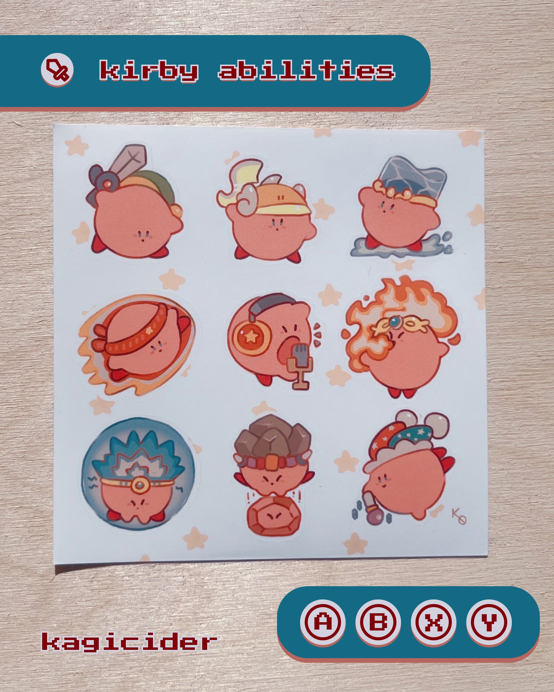 Kirby Sticker Sheet