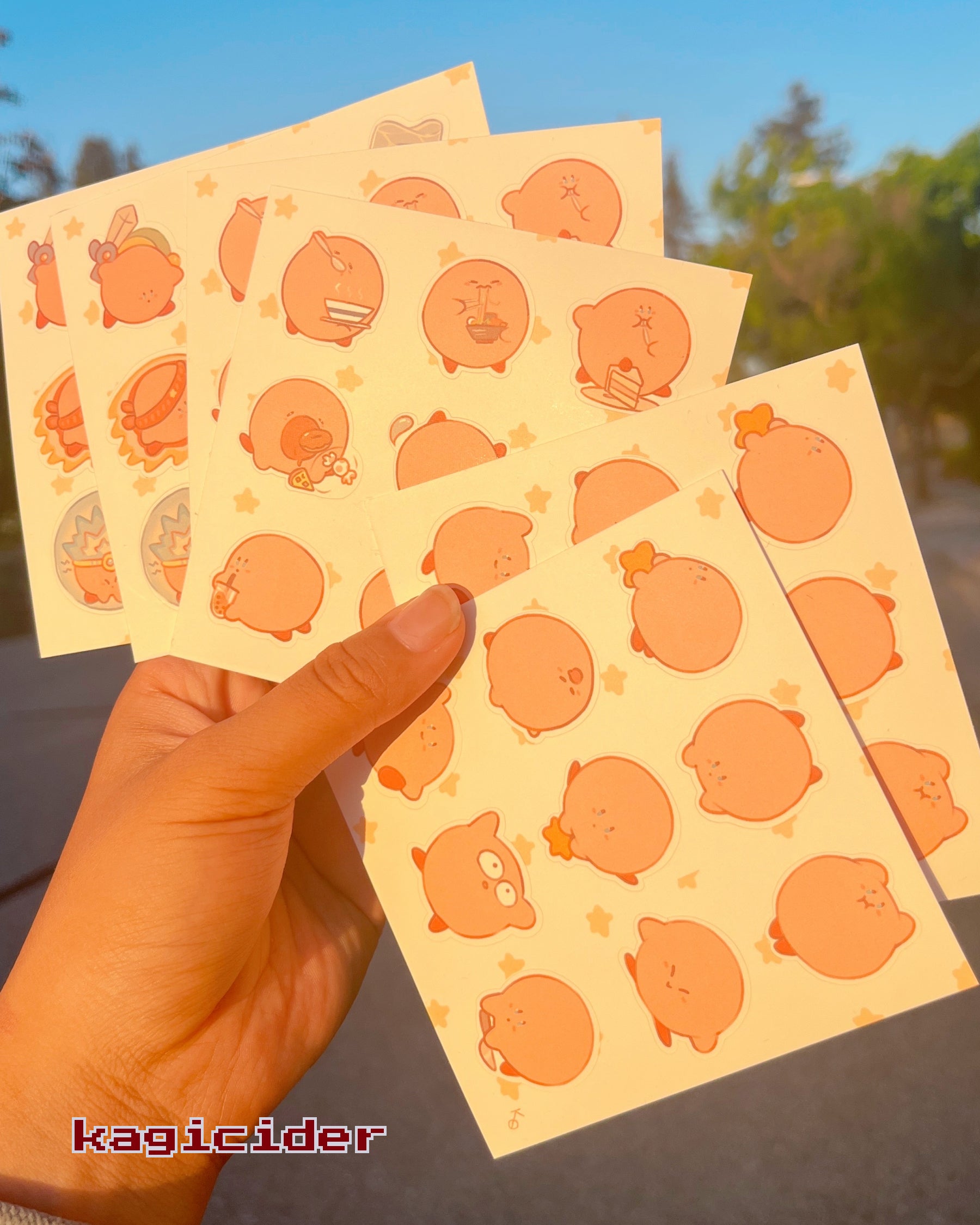 Kirby Sticker Sheet