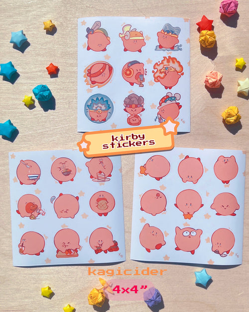 Kirby Sticker Sheet
