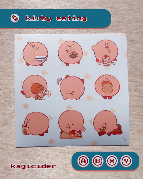 Kirby Sticker Sheet
