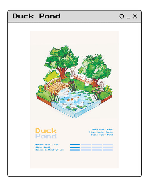 Isometric Island Watercolor Print | Video Game-Inspired Art