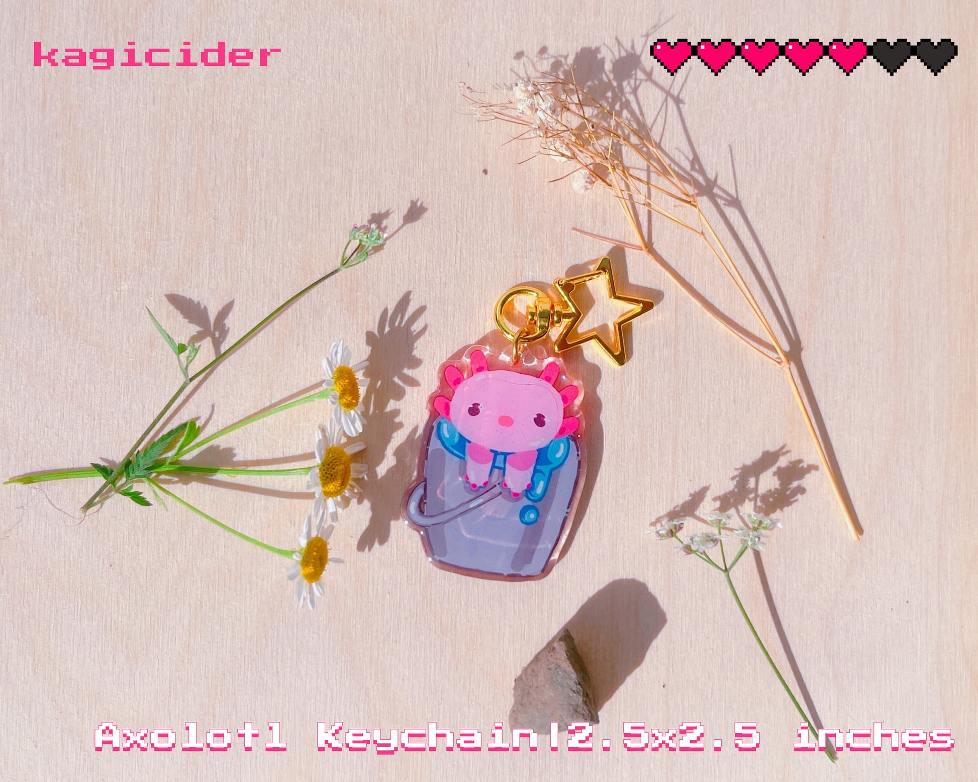 Minecraft Animal in Water Bucket Acrylic Keychain | Cute Gamer Charm